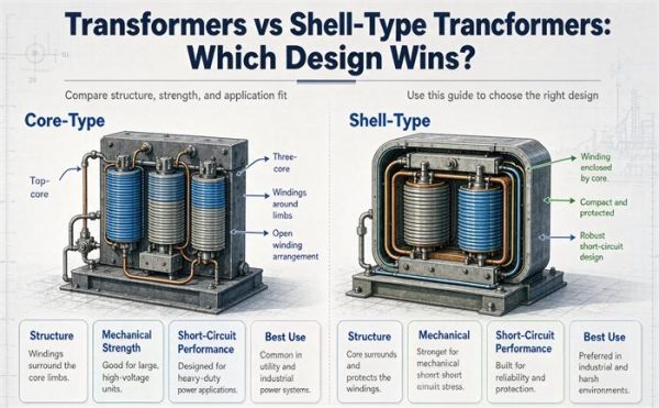 Core-Type vs Shell-Type Transformers