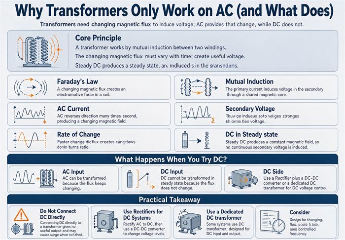 Why Transformers Only Work on AC